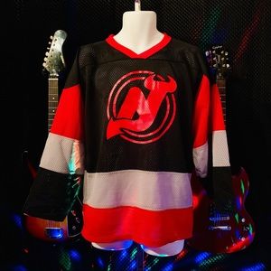 Rare Vtg Metro Sports New Jersey Devils 🛑 Jersey